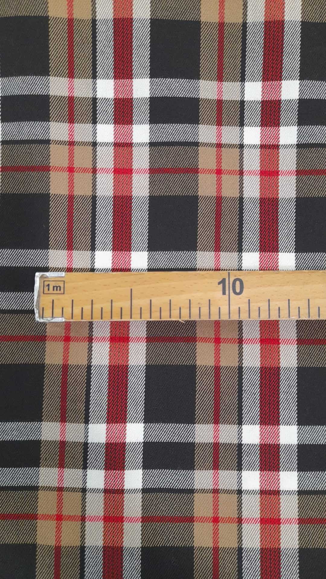 Xadrez Escocês | Tartan | Vermelho | Bege - Imagen 3