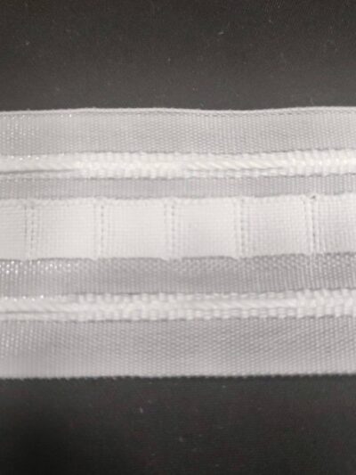 Fita de Cortinado | Fita de Franzir | Branco | 3,5 CM