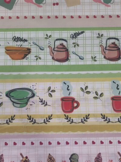 Painel | Barras | 100% Algodão | Cozinha