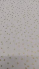 Tecido Algodão | 100% Algodão | Natal | Bola Assimétrica | Dourado