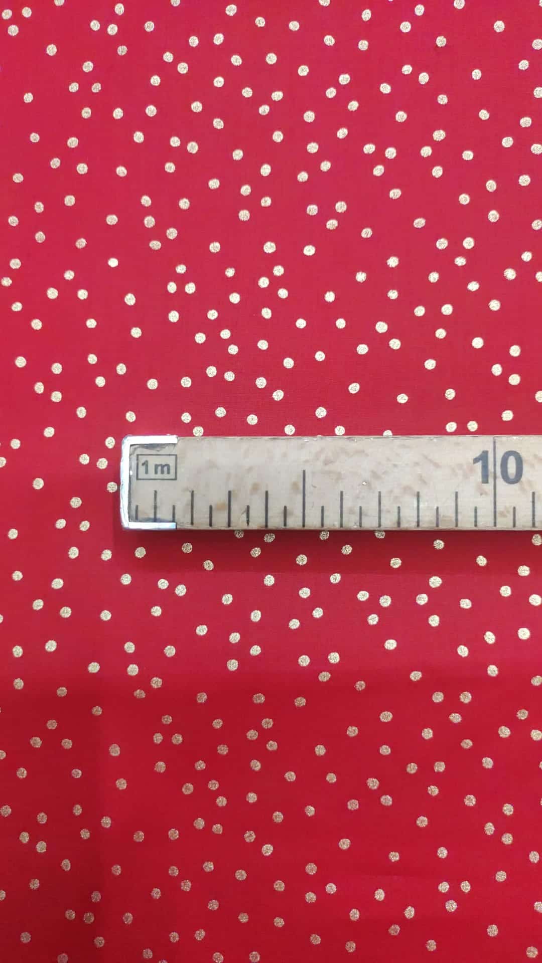 Tecido Algodão | 100% Algodão | Natal | Bola Assimétrica | Vermelho - Image 4