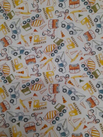 Tecido Algodão | 100% Algodão | Estampado Infantil | Coleção Transportes