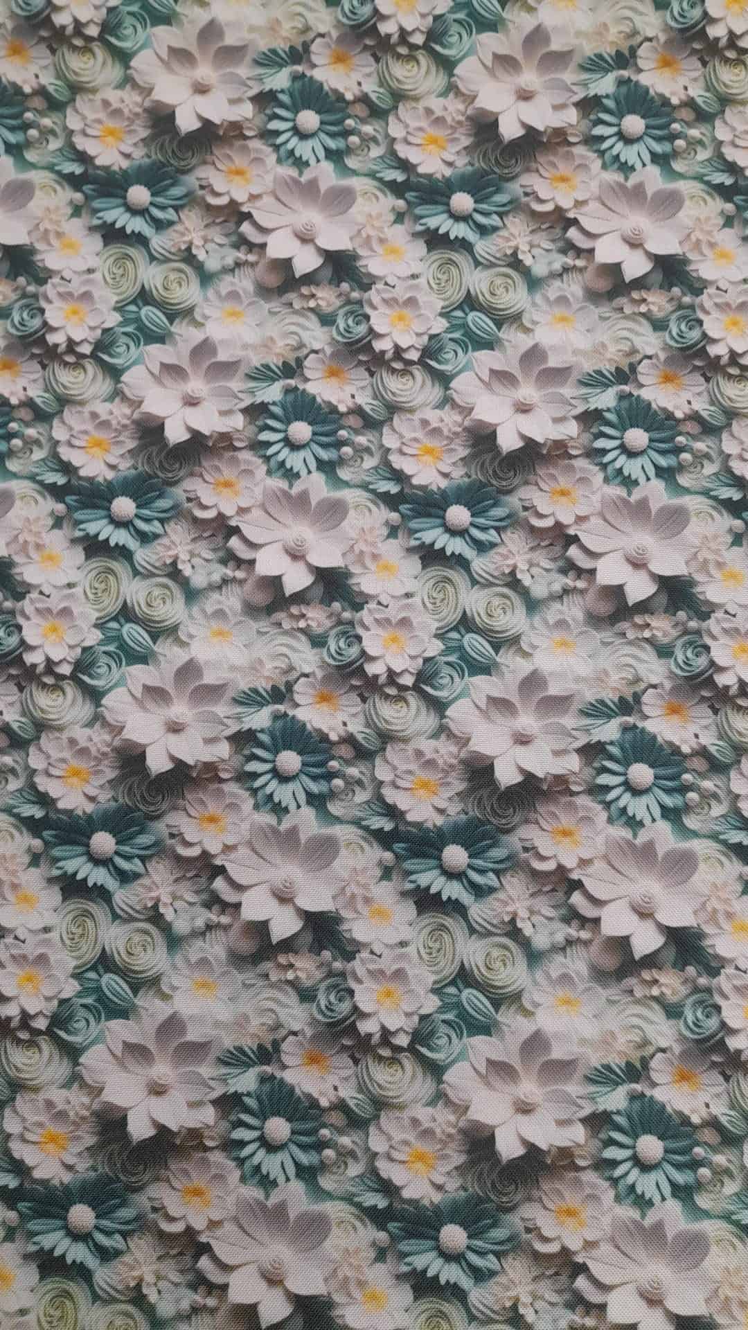 Tecido Policanvas | Estampado 3D | Floral