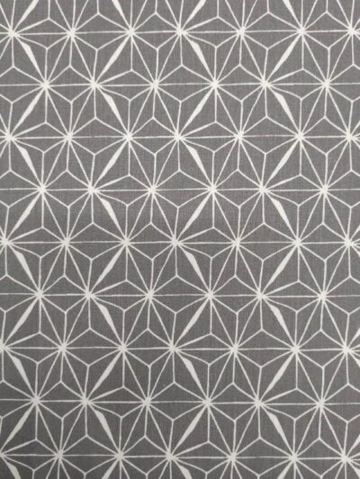 Tecidos Resinados | Estampado | Poppy | Geométrico | Cinza