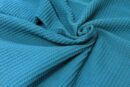 Tecidos 100% Algodão | Piquet Waffle | Azul Petróleo(036)