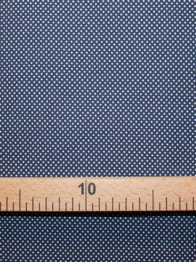 Cambraias 50% Algodão/50% Poliéster | Pintinhas Cabeça De Alfinete<span> - </span>Azul Escuro