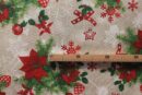 Tecido Loneta | Estampado | Natal | Flor