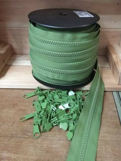 Fecho Zipper | Malha 5 | Injectado | Verde 662