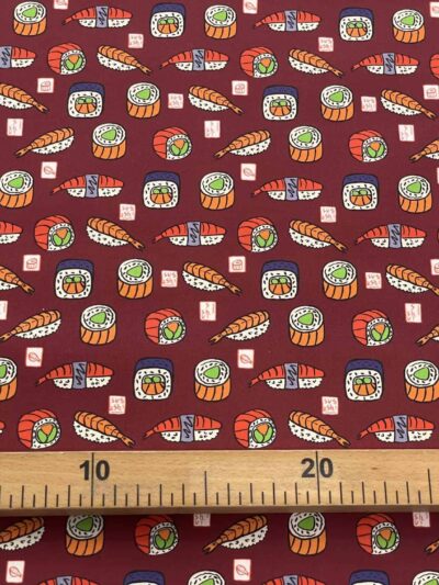 Tecido Algodão | Temático | Sushi